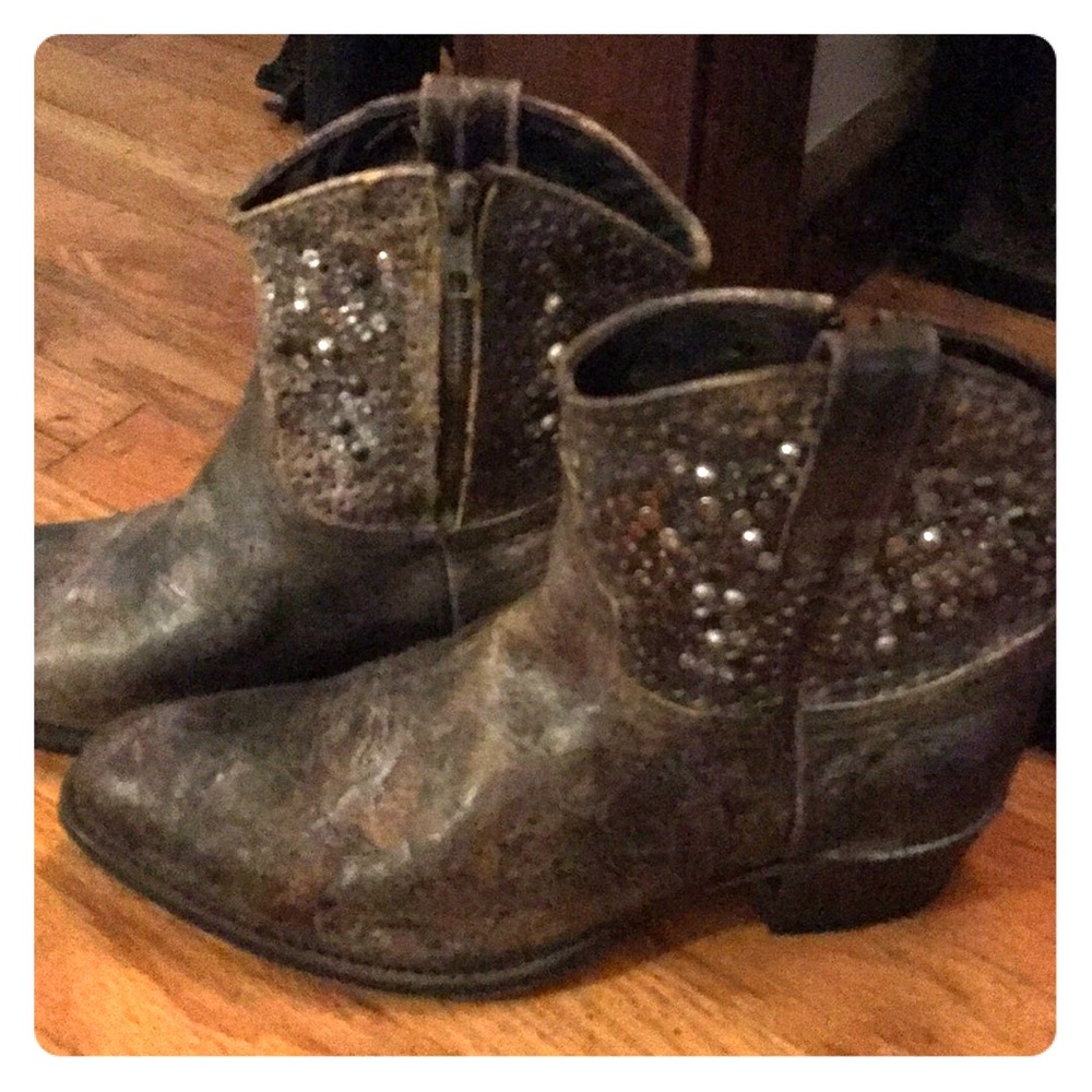 Frye studded booties